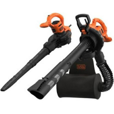 Black+Decker BLACK + DECKER 3-in-1 electric leaf blower BEBLV290-QS, leaf vacuum / leaf blower (black / orange, 2,900 watts)