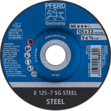 Pferd Šlifavimo diskas SG STEEL 125x7/22,23mm, Pferd