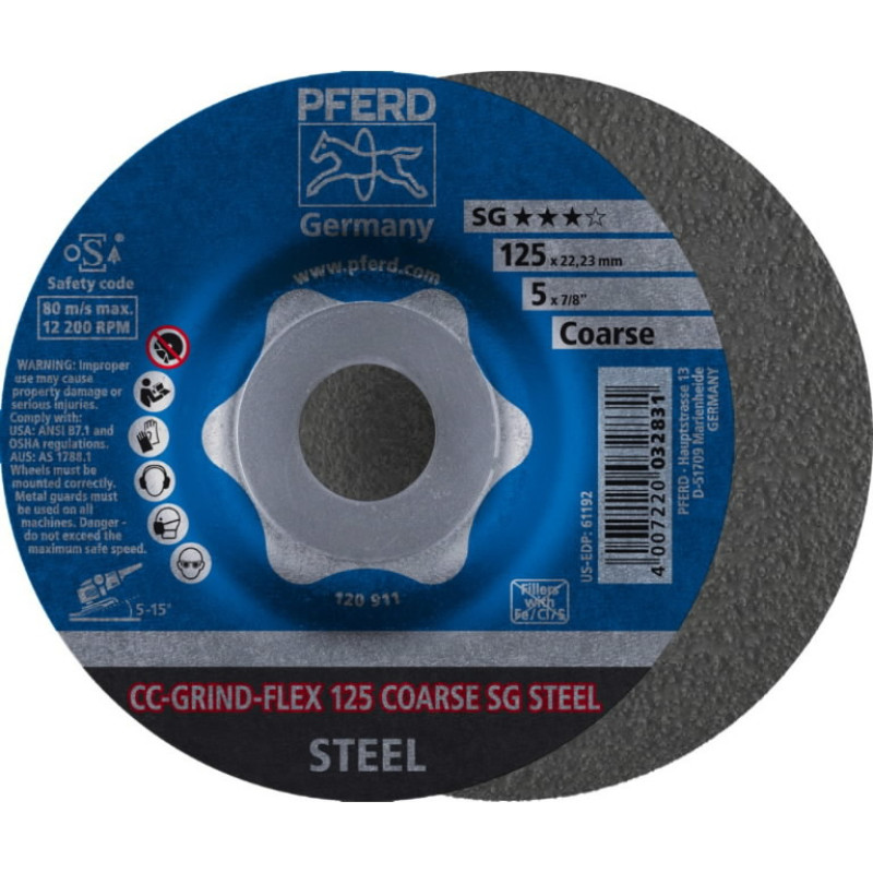 Pferd Diskas 125mm COARSE CC-GRIND-FLEX 125mm Coarse, Pferd