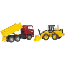 Bruder Professional Series MAN TGA Construction Truck with Articulated Road Loader - 02752