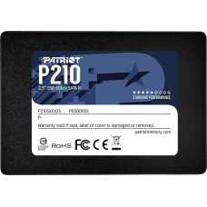Patriot SSD|PATRIOT|P210|1TB|SATA 3.0|Write speed 430 MBytes/sec|Read speed 520 MBytes/sec|2,5"|TBW 480 TB|P210S1TB25