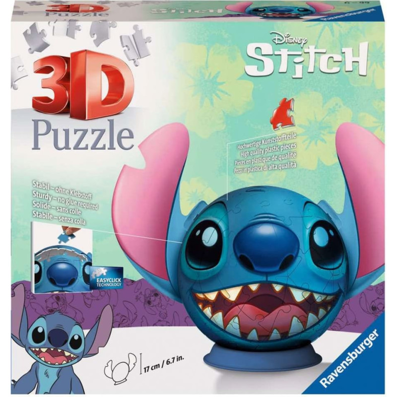Ravensburger 3D puzzle ball stitch with ears