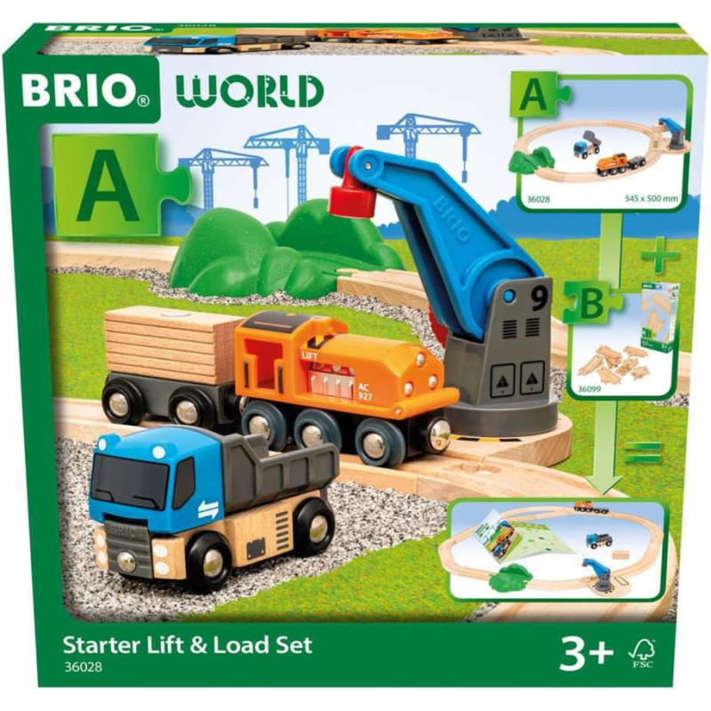 Ravensburger World Starter Set Freight Train with Crane A