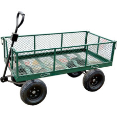 Awtools AW GARDEN PUSH/ TOW HAND CART w/ FOLDING SIDE PANELS 120kg