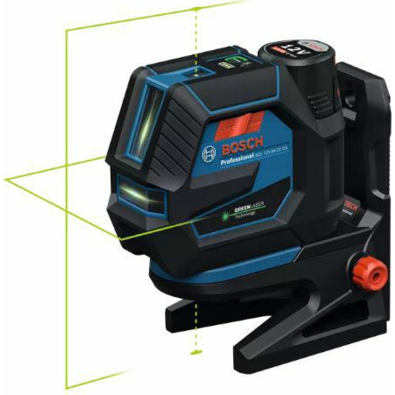 Bosch LASER KRZYŻOWY GCL 12V-50-22 CG ZIELONY +UCHWYT RM 20 +ADAPTER AA 1 1x2,0Ah