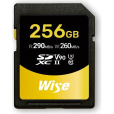 Wise SDXC UHS-II V90       256GB R:290MBs / W:260MBs   WI-SD-N256