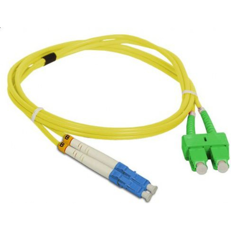 Alantec FO Patch cord SC/APC-LC duplex SM 9/125 5.0m (FOC-SCALC-9SMD-5)