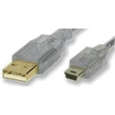 Premiumcord USB cable PremiumCord USB-A - miniUSB 3 m Transparent (ku2m3a)