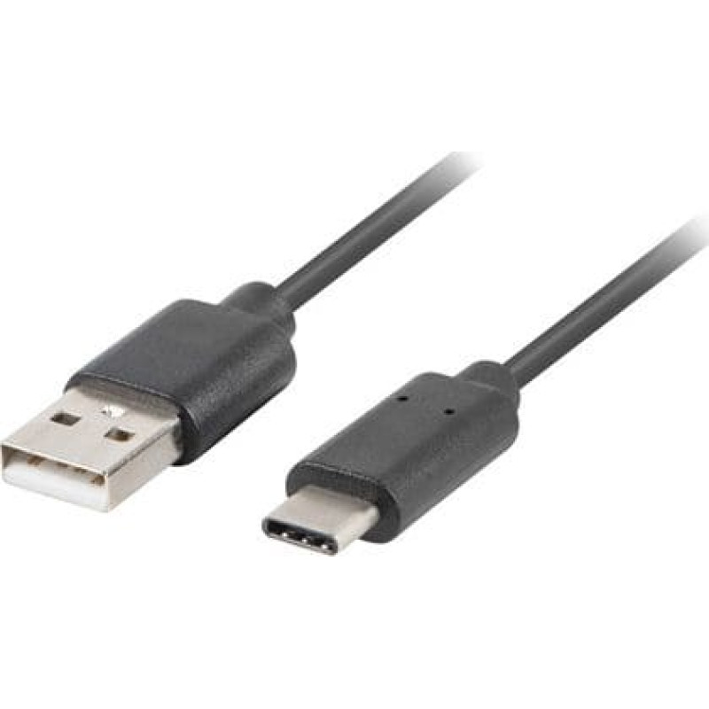 Lanberg USB cable Lanberg USB-A - 1 m Black (CA-USBO-20CU-0010-BK)