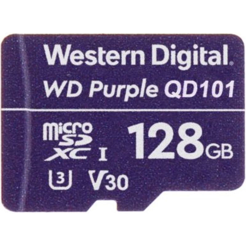 WD Karta WD Purple MicroSDXC 128 GB Class 10 UHS-I/U3 V30 (WDD128G1P0A)