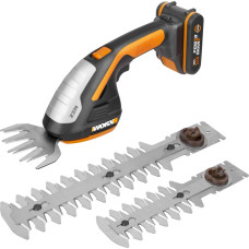 Worx Akumuliatorinės vejos ir gyvatvorių žirklės WG801E, Worx