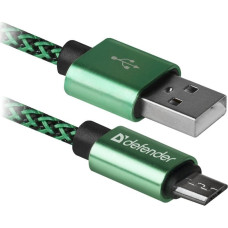 Defender USB cable Defender USB-A - microUSB 1 m Green (87804)