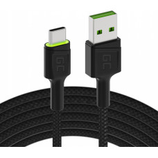 Green Cell USB cable Green Cell USB-A - USB-C 2 m Green (KABGC13)
