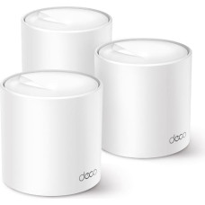 Tp-Link Deco X50 (3-pack) Dviguba juosta (2,4 GHz / 5 GHz) Wi-Fi 6 (802.11ax) Balta Vidinis