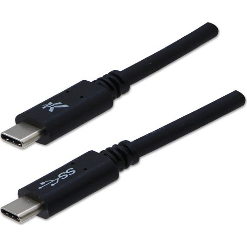 Logo USB cable Logo USB-C - USB-C 1 m Black