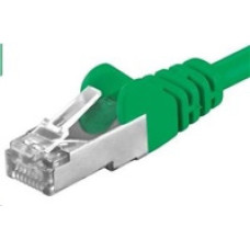 Premiumcord PREMIUMCORD Patch kabel CAT6a S-FTP, RJ45-RJ45, AWG 26/7 1m zelená