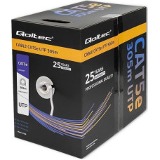 Qoltec Network cable Qoltec UTP | CAT5E | 305m | PVC grey