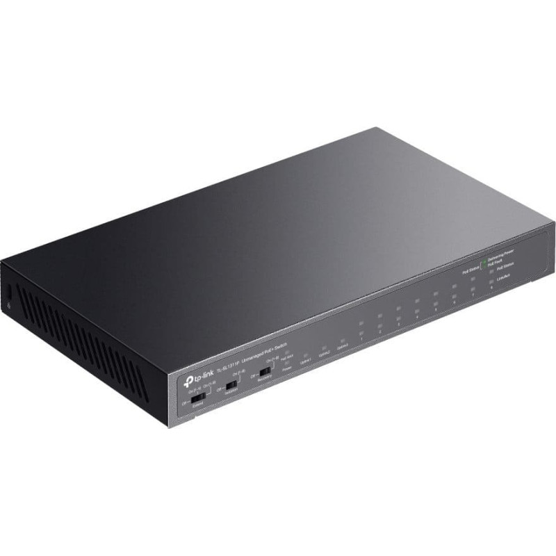 Tp-Link TL-SL1311P tinklo komutatorius Fast Ethernet (10/100) Maitinimas per Eternetą (PoE) Juoda