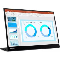 Lenovo ThinkVision M14d, LED monitor - 14 - black, IPS, 2x USB-C