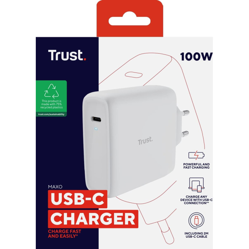 Trust Maxo Universalus Balta AC Vidaus