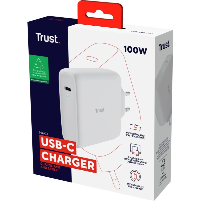 Trust Maxo Universalus Balta AC Vidaus