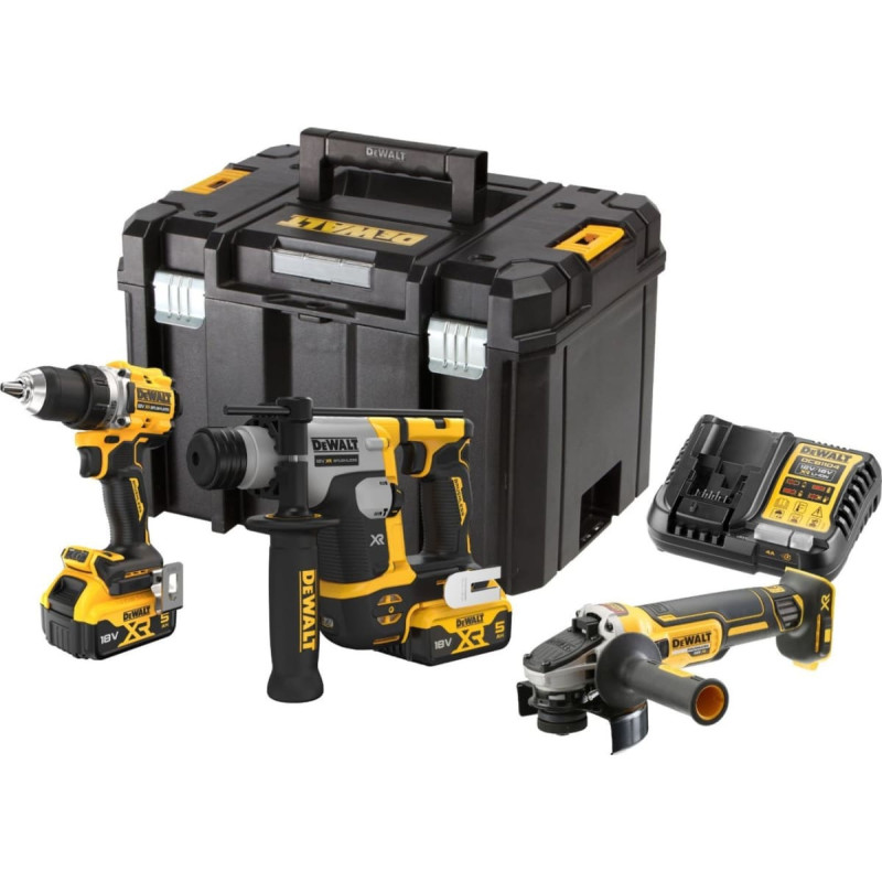 Dewalt ZESTAW COMBO 18V DCK355P2T (DCD800 + DCH172 + DCG405) 2x5,0Ah