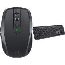 Logitech Mysz Logitech Mysz bezprzewodowa MX Anywhere 2S Bluetooth Graphite 910-007230 + MX Keys S Bezprzewodowa Graphite US (920-011587)
