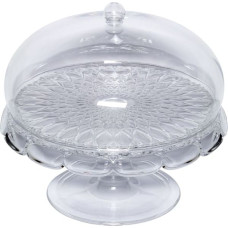 Guzzini VANITY Kuchenplatte mit Fuß und Haube Clear