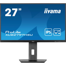 Iiyama ProLite XUB2797HSU-B2 kompiuterio monitorius 68,6 cm (27") 1920 x 1080 pikseliai „Full HD“ LED Juoda