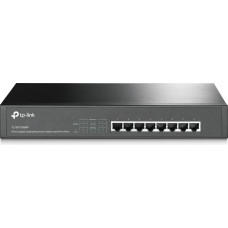Tp-Link TL-SG1008MP Ne-valdomas Gigabit Ethernet (10/100/1000) Maitinimas per Eternetą (PoE) 1U Juoda