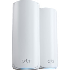 Netgear ORBI RBE772-100EUS WIFI 7 MESH additional satellite set of 2, mesh access point white, tri-band WiFi 7