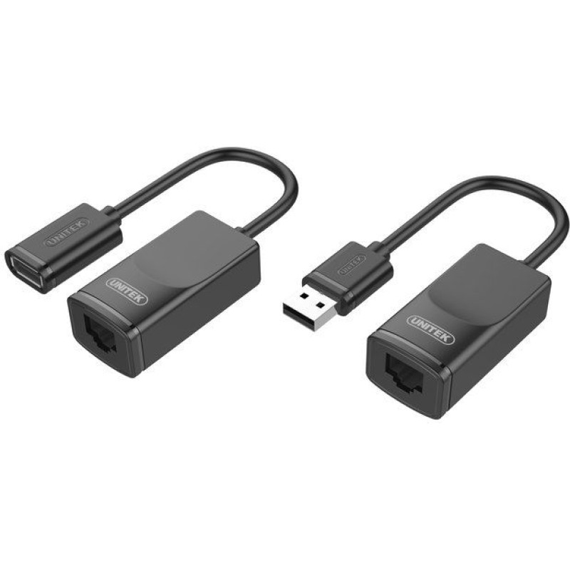 Unitek USB adapter Unitek Y-EU01001 USB - RJ45 Black (Y-EU01001)