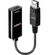 Lindy 41718 vaizdo kabelio adapteris 0,15 m DisplayPort HDMI Juoda