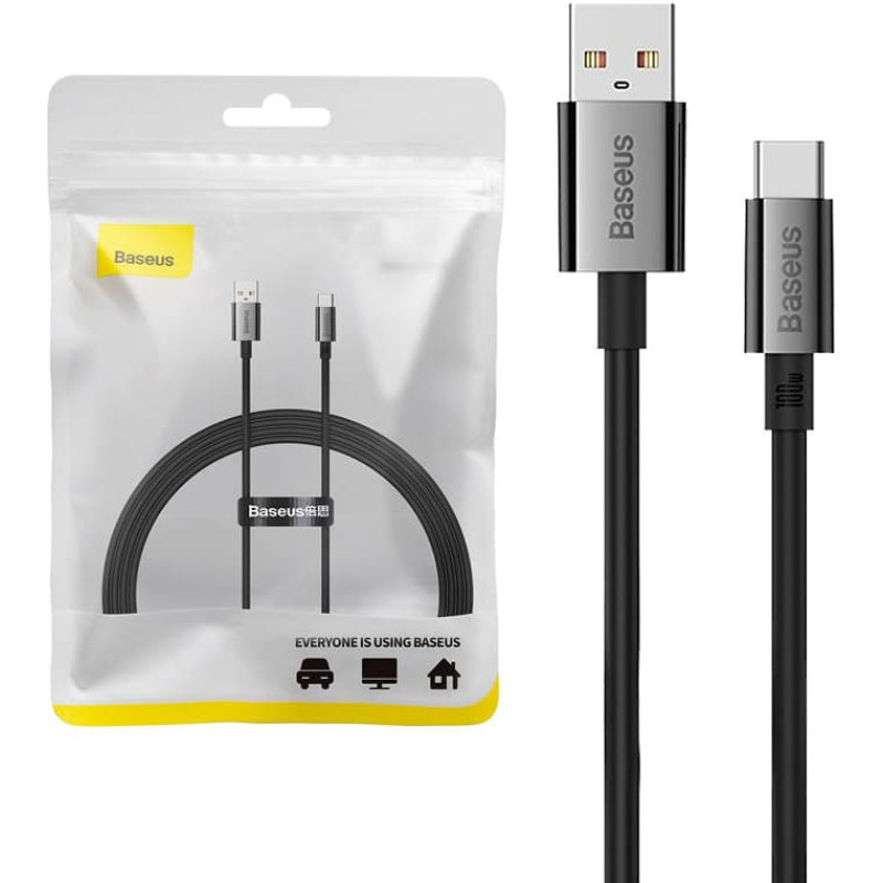 Baseus Cable USB do USB-C Baseus Superior 100W 1,5m (black)