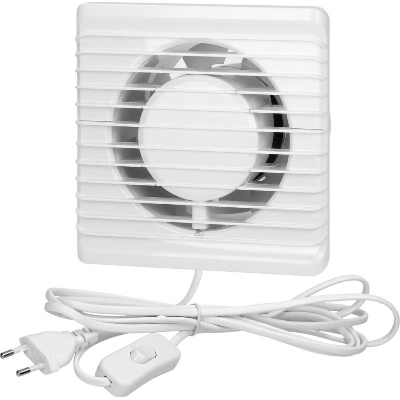 Orno Bathroom fan 100mm, surface wire with switch