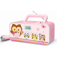 Muse | M-29KP | Portable radio CD/MP3 player with USB | 30 W | Pink/Image