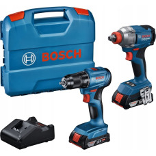 Bosch ZESTAW COMBO 18V (GDX 18V-285 + GSR 185-LI) 2x2,0Ah L-CASE