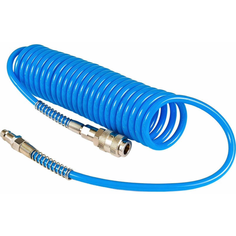 Awtools AW SPIRAL PU AIR HOSE 5x12mmx20m w/ COUPLINGS
