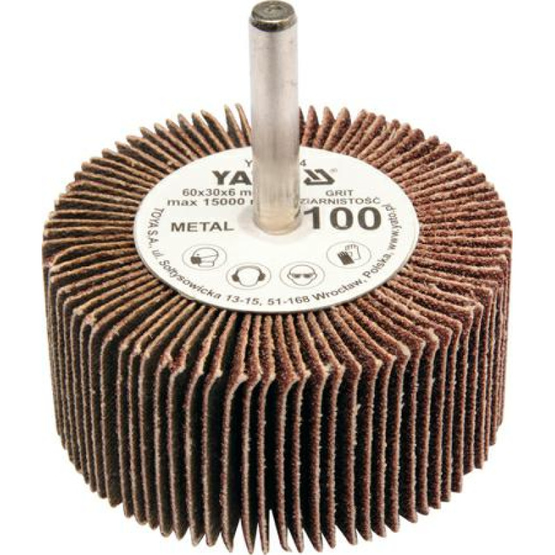 Yato ŚCIERNICA LISTKOWA TRZPIENIOWA 60 x 30 x 6mm P80