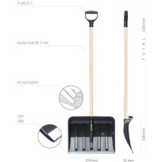 Prosperplast ŁOPATA DO ŚNIEGU 41 ECO CZARNA
