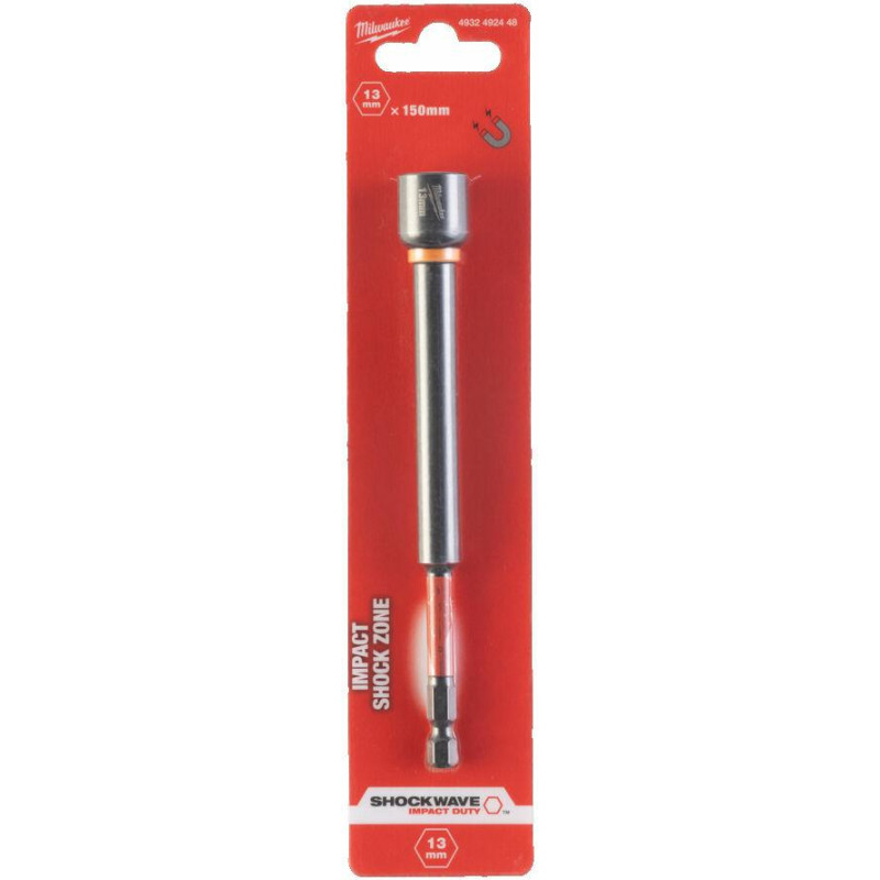 Milwaukee KOŃCÓWKA Z NASADKĄ MAGNETYCZNA HEX 13mm (150mm)