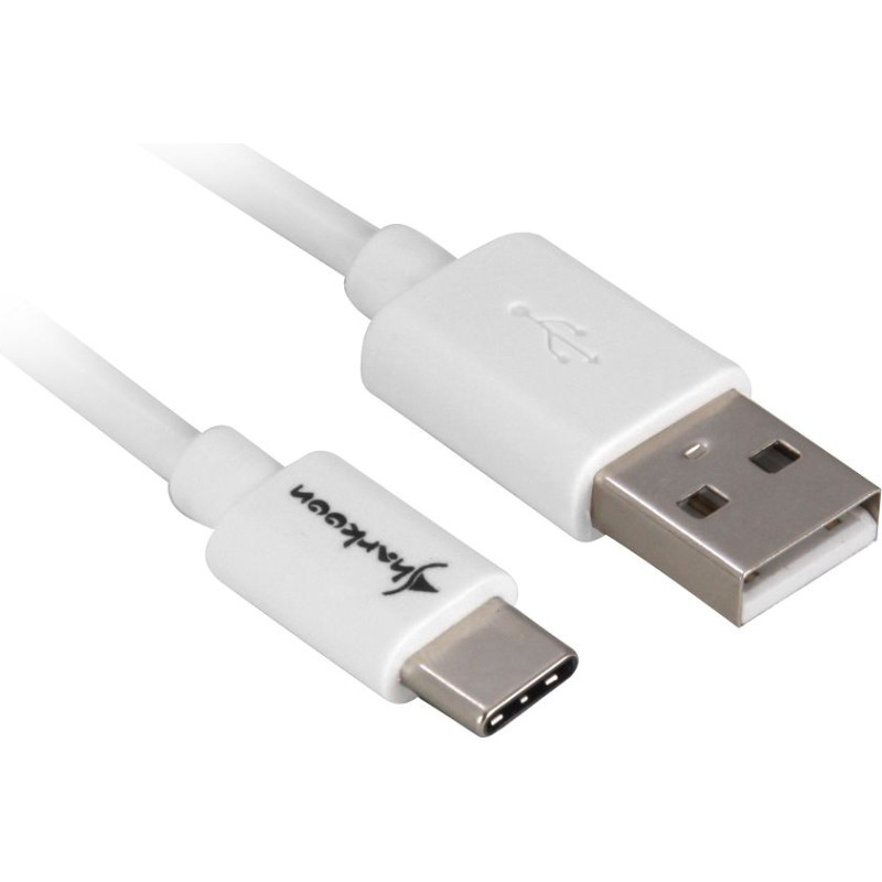 Sharkoon USB 2.0 A - USB C Adapter - white - 3m