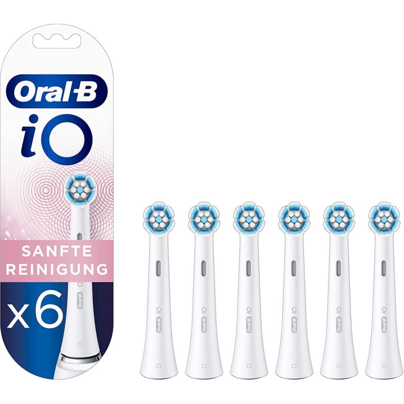 Oral-B Braun Oral-B iO Gentle Cleansing Set of 6, brush heads (white)