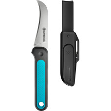 Gardena Harvesting Knife VeggieCut (grey/turquoise, incl. belt holster with integrated sharpening stone)