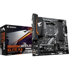 Gigabyte B550M AORUS ELITE AX pagrindinė plokštė AMD B550 AM4 lizdas „micro ATX“