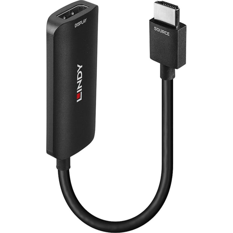 Lindy Converter HDMI 4K60 > DisplayPort 1.2 (black, 16cm)