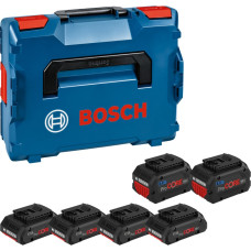 Bosch 4x battery ProCORE 18V 4.0Ah + 2x battery ProCORE 18V 8.0Ah Professional (blue/black, L-BOXX, AMPShare Alliance)