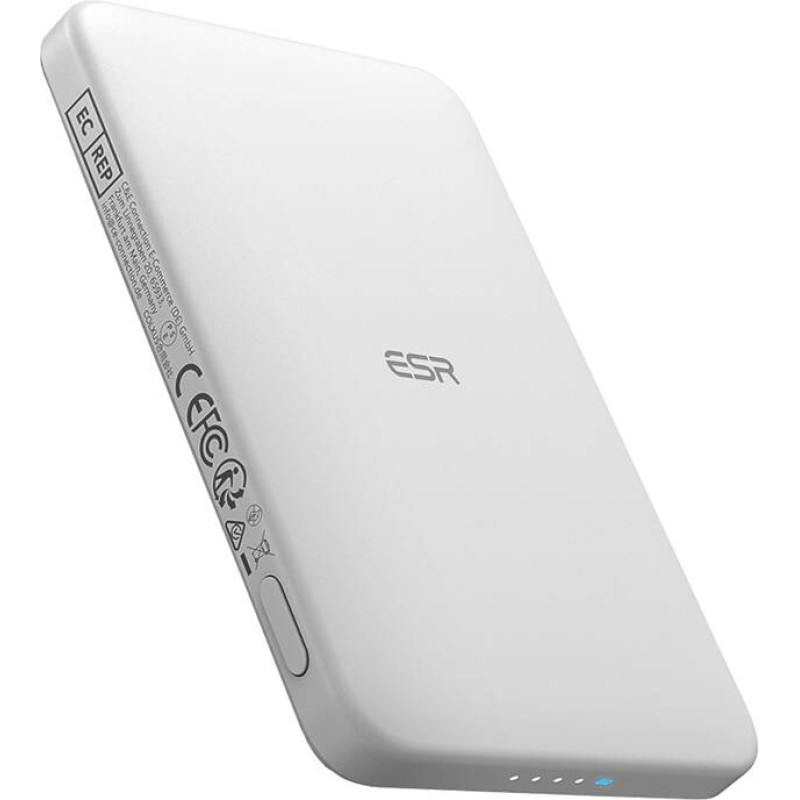 ESR Qi2 MagSlim 5000 mAh magnetic powerbank (white)