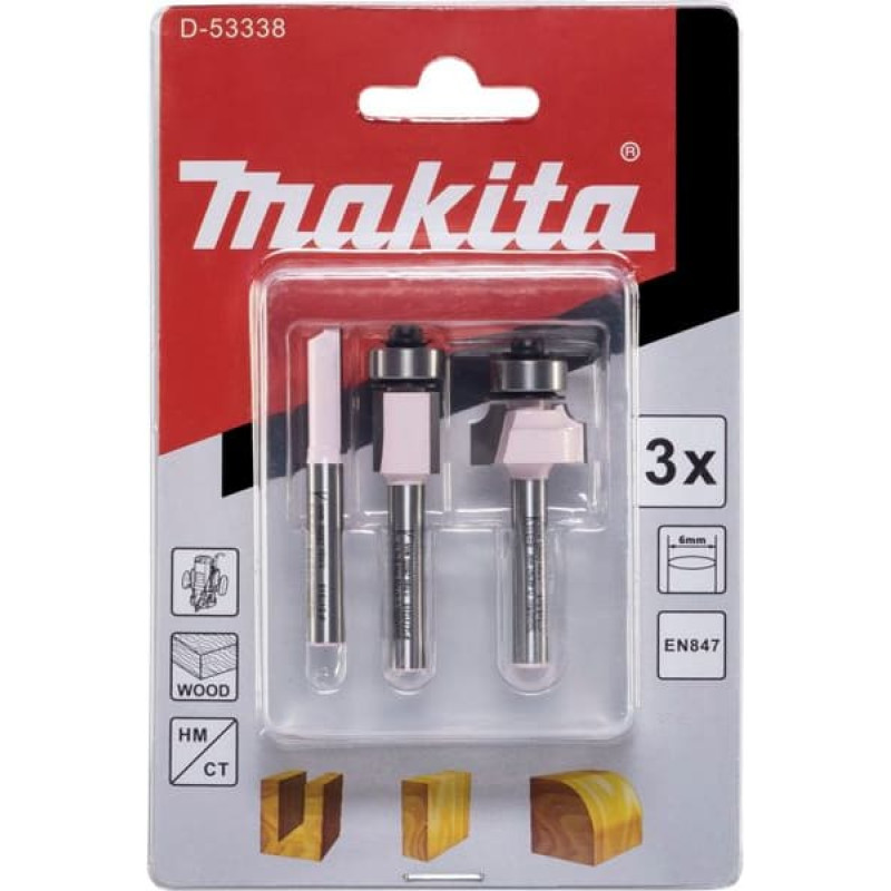 Makita Fraeser-Set 3-tlg. 6mm