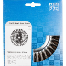Pferd Diskinis vielinis šepetys RBG Steel 150x13x22,2mm 0,6mm, Pferd